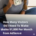How Many Visitors Do I Need to Make $1,000 Per Month from AdSense