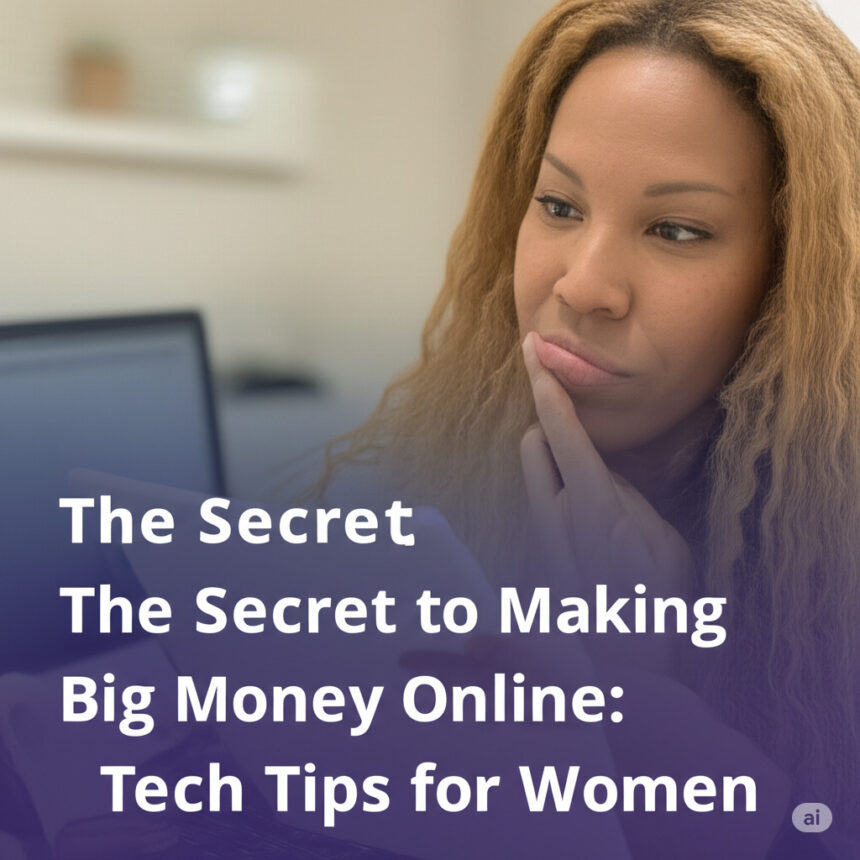 The Secret to Making Big Money Online: Tech Tips for Women